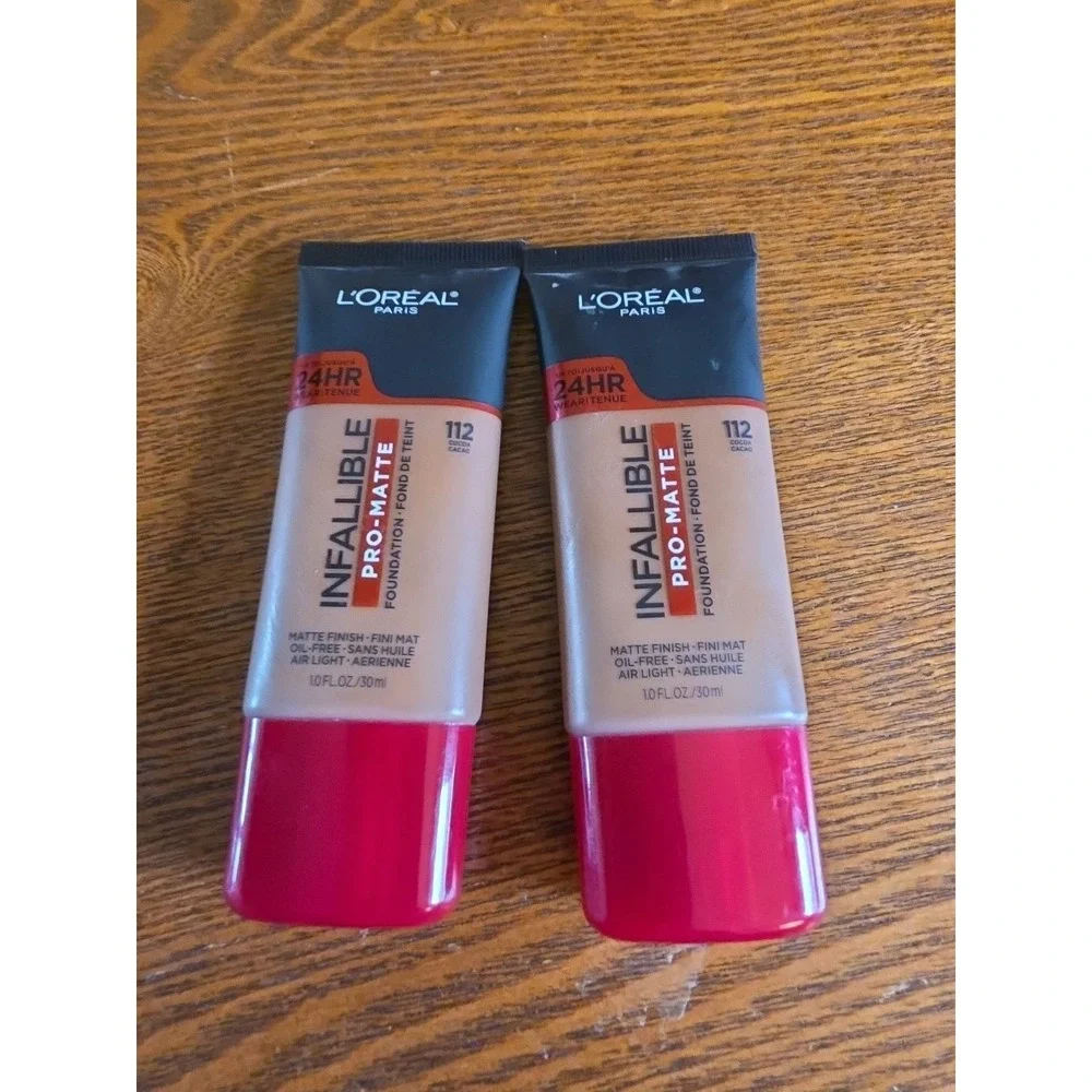 Lot of‎ 2 L'Oréal Infallible Pro-Matte 24 Hr Foundation 109 CLASSIC TAN  NEW